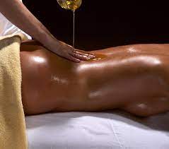 Sensual full body massage with oils