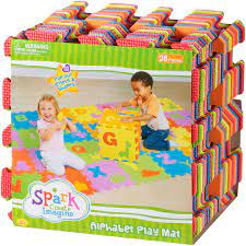 36 pieces to spark your child's imagination: Kids Teens Home Items Spark Mat Alphabet Foam Interlocking Create Play Imagine 26 Sq Ft New Kids Teens Educational Materials