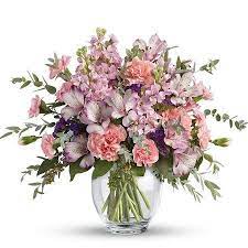 Peaceful Pastels Bouquet At Send Flowers Pastel Bouquet Flower Delivery Alstroemeria Bouquet