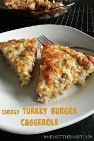 There S Nothing Like A Good Cheeseburger On A Summer Day But This Cheesy Turkey Burger Cas Turkey Burger Recipes Ground Turkey Recipes Healthy Yummy Casseroles