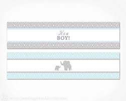 This fun elephant baby shower has cake pops, chocolate oreos, and cupcakes! Water Bottle Label Template Blue Elephant Water Bottle Labels Printable Its A Boy Baby Shower Bottle Water Bottle Labels Baby Shower Baby Shower Water Bottles