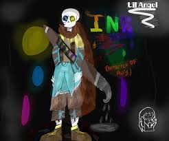 Ink!sans ink!sans is an out!code character who does not belong to any specific alternative universe (au) of undertale. Ink Sans Lil Angel Illustrations Art Street