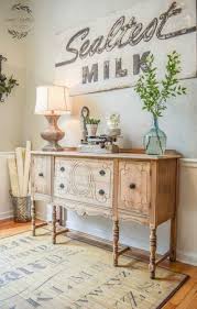More than just a practical surface space for serving meals, dining room buffets can act as statement accent pieces reflective of your personality. Farmhouse Dining Room Sideboard Decor 68 Ideas Rustic Sideboard Decor Sideboard Decor