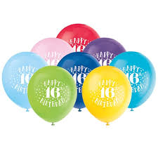 Fun 16th Birthday Party Balloons Sweet 16 Party Decorations