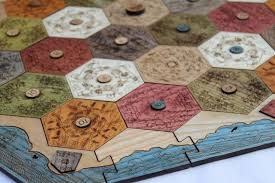 Custom Game Board For Settlers Of Catan 2 4 Player 2 6 Etsy Catan Wooden Board Unique Gifts