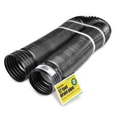 Should an underground drainage pipe be perforated? Flex Drain 50910 12 Perforated French Drain Landscape Drain Pipe Greydock Com