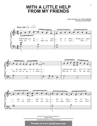 The song was written for and sung by the beatles' drummer ringo starr as the character billy shears. With A Little Help From My Friends The Beatles Von J Lennon P Mccartney Auf Musicaneo