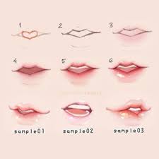 Step By Step Lips Drawing And Painting Study By Amazing Artist Kawanocy Please Let Me Know What Kinds Of Tutor Lips Drawing Lip Tutorial Drawing Anime Lips