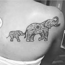 Elephants Tattoos For Daughters Elephant Tattoos Mother Tattoos