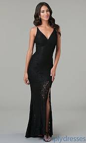 Floor Length Spaghetti Strap Lace Dress At Simplydresses Com Cocktail Dress Lace Black Lace Cocktail Dress Black Lace Evening Dress