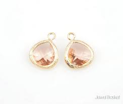 Light Peach Color And Gold Framed Glass Pendant 2pcs Light Etsy Light Peach Color Peach Colors Gold Frame