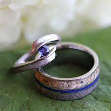 Unique Bridal Set With Dinosaur Bone And By Jewelrybyjohan On Etsy Dinosaur Bone Wedding Ring Engagement Rings Opal Bone Wedding Ring