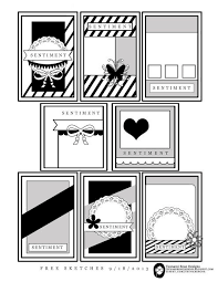 On the other hand, as a card sender or a maker, it would be emotionally rewarding to hand a card to someone with or without them knowing. Tsunami Rose Designs New Free Printable Sketches Enjoy Card Sketches Templates Cards Card Sketches