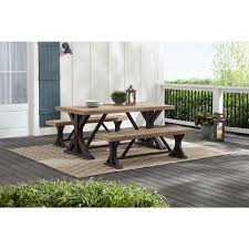 Noble house multi brown 7 piece wicker and wood rectangular outdoor dining set with beige cushion 21607 the home depot. Pin On Porch Upgrades