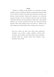 Doc Menciptakan Masyarakat Berakhlaq Di Dalam Era Globalisasi Pluto Prabadi Academia Edu