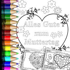 Grosse und kleine herz vorlagen basteldinge. Muttertag Ausmalbild Malvorlage Gruss Mit Herz Babyduda Malbuch