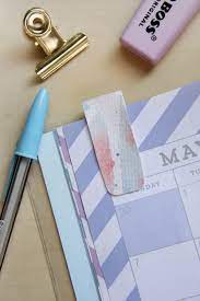 Or kids can use plain paper and decorate their own. Magnetic Bookmark Diy Planner Marker Diy Tutorial
