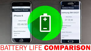 samsung galaxy s6 vs iphone 6 battery life comparison