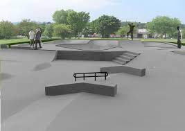 Concrete Skatepark Design Render Skatepark Design Skate Park Plaza Design