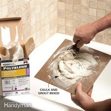 matching grout colors and caulk colors family handyman