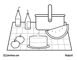 Patrick's day coloring pages will keep your kids happy and occupied for an aftern. Coloring Pages Picnics Coloring Home