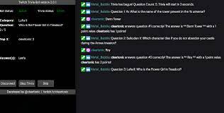Overkill doesn't necessarily say that modding is cheating, although some players may kick you if they notice that you are using a certain mod. Github Cleartonic Twitchtriviabot Twitch Trivia Bot