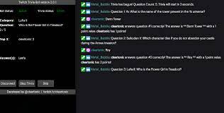 Join 425,000 subscribers and get a da. Github Cleartonic Twitchtriviabot Twitch Trivia Bot