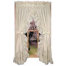 Check spelling or type a new query. Window Toppers Stephanie Solid Color 86 Wide X 72 Long Country Ruffled Priscilla Window Curtains With Bow Tie Backs