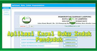 Paste data back into excel. Aplikasi Buku Induk Penduduk Excelmaniacs