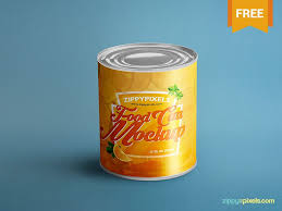Download Free Food Can Mock Up Mise En Conserve Ressources Mock Up PSD Mockup Templates