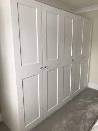 Ikea Grimo Style Wardrobe Doors X 4 Matt White Finish New Just No Packing 23 00 Wardrobe Doors Ikea White Wardrobe White Loft Bedroom