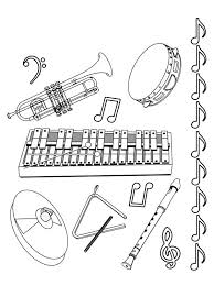 Coloring Page Musical Instruments Musical Instruments Music Coloring Kids Musical Instruments Music Coloring Sheets