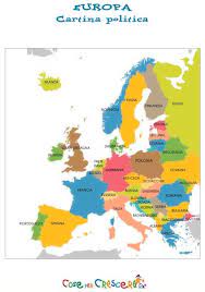 Cartine legislazione e orientamento centro di informazione. Cartina Politica Dell Europa Scuola Primaria E Medie