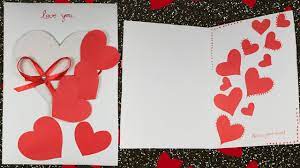 Greeting cards are not only used alone but some this article is a brief look showing simple ideas on how to create homemade greeting cards. Greeting Cards How To Make A Very Easy And Simple Greeting Card For Valentine S Day Youtube