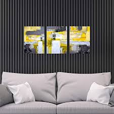 Framed wall pictures for living room. Decor Mi Abstract Canvas Wall Art Yellow Grey Framed Wall Art Paintings For Living Room Bedroom