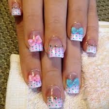 30 Best Polka Dots Nail Art Ideas Baby Shower Nails Baby Nails Polka Dot Nail Art