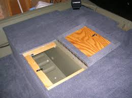 Jon Boat Modification Rear Deck With Livewell Compartment Open Slideshow View Jon Boat Jon Boat Modifications Boat Building Plans