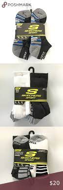 Sketchers Men S Crew Socks 6 Pack Size 6 13 Gray Athletic Socks Crew Socks Mens Crew Socks