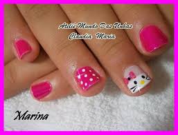 Diseño de uñas decoradas con rayas y corazones muy especial. De Coracion De Unas Para Ninas Unas Decoradas