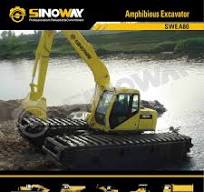 Customized Amphibious Dredge Excavator with Floating Pontoon