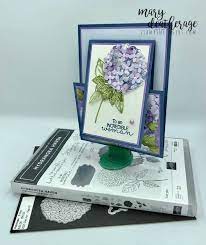 It's such a fun and creative idea! Stampin Up Hydrangea Hill Fun Fold Sneak Peek With Video Tutorial Stamps N Lingers