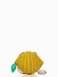 Wicker Lemon Purse Style De Mode Mellow Yellow Sac
