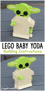 lego baby yoda building instructions frugal fun for boys and girls lego activities lego baby lego challenge