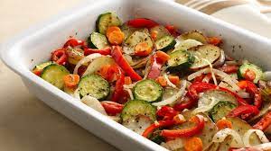 Mixed Vegetable Bake Recipe Vegetable Bake Recipes Baked Veggies Vegetable Recipes