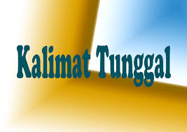 Salah satu jenis kalimat tunggal berdasarkan kategori predikatnya adalah kalimat berpredikat verba. Kalimat Tunggal