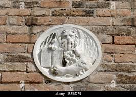 Marcus Löwen, das Symbol der Stadt ein Haus Fassade, Venedig, Venezia,  Italien, Europa Stockfotografie