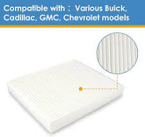 CF185 Cabin Air Filter fit for Various Buick Cadillac GMC & Chevrolet  Models Replaces 22743911 13356916 13356914 13508023 23288085 23456097 （Pack  of 4
