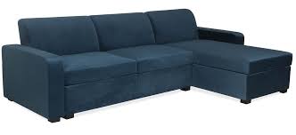 Canape D Angle Convertible Velours Bleu Mavry Lestendances Fr Canape Angle Convertible Canape Angle Velours Bleu