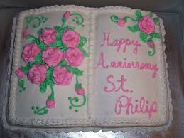 For an ordination all buttercream bible carved from small. Bible Cake Church Anniversary Cakecentral Com