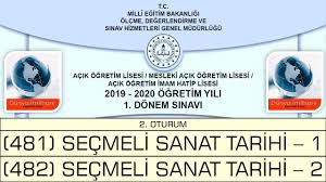 Açık öğretim lisesi öğrenci adaylarının 30 tl sınav ücretini en geç 18 ekim mesai bitimine kadar yatırmaları gerekmekte.henüz kayıt yenileme işlemini yaptırmayan öğrencilerimiz de kayıt yenileme işlemlerini 18 ekim mesai bitimine kadr 30 tl sınav ücretini yatırarak yaptırabilir. 2020 1 Donem Acik Ogretim Lisesi Secmeli Sanat Tarihi Youtube